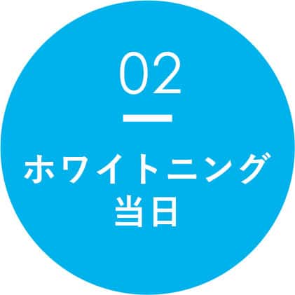 ホワイトニング当日
